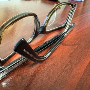 Saint Laurent Black and Brown Glasses